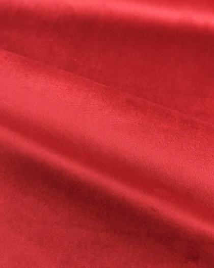 Tissu Velours Epais Ameublement Rouge Foncé - Mercerine