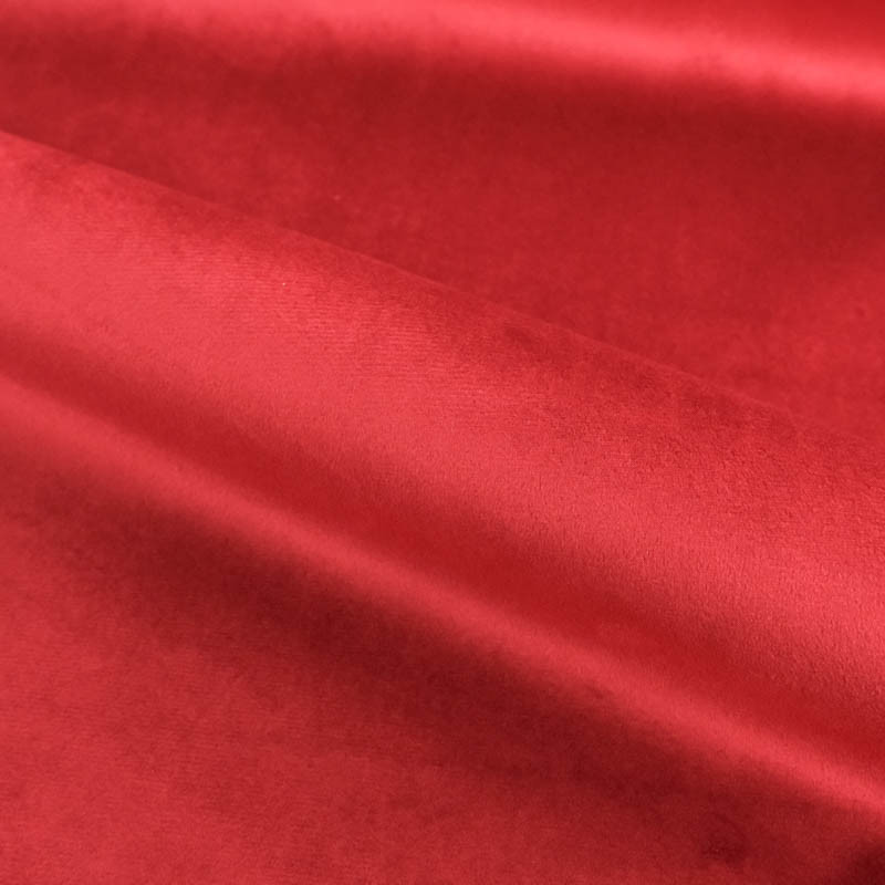 Tissu Velours Epais Ameublement Rouge - Mercerine