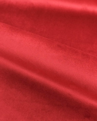 Tissu Velours Epais Ameublement Rouge - Mercerine