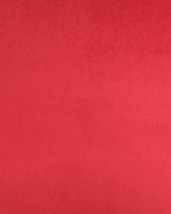 Tissu Velours Epais Ameublement Rouge Foncé Elise - Mercerine