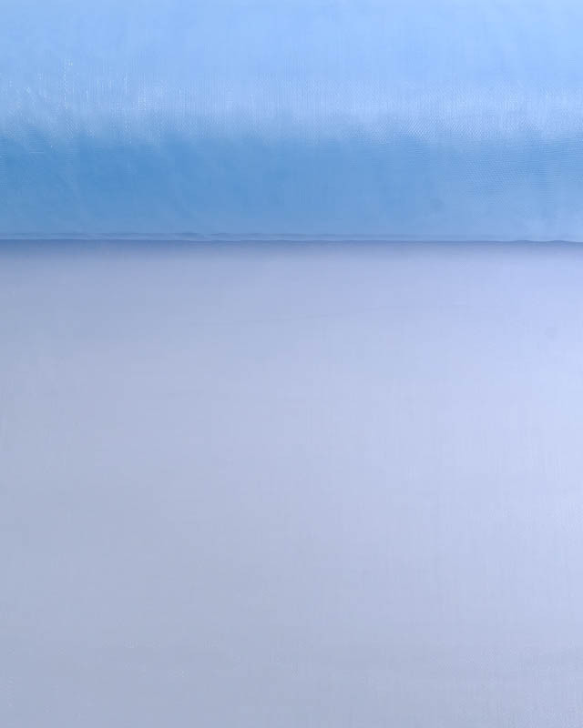 Tissu Organza Uni Bleu  - Mercerine