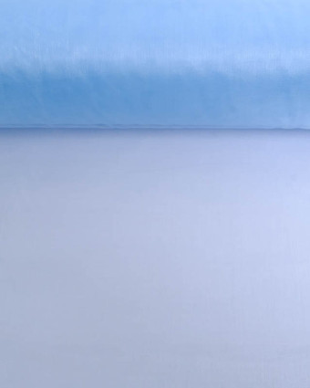 Tissu Organza Uni Bleu  - Mercerine