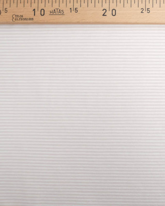 Tissu Jersey a Rayures Naturel Oeko-Tex  -Mercerine