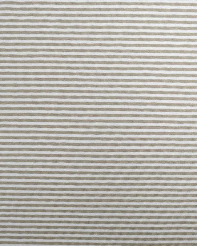 Tissu Jersey a Rayures Vert Oeko-Tex -Mercerine