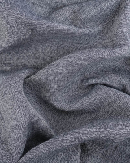 Quatre Gaze Recyclee Bleu Jean Oeko-Tex - Mercerine