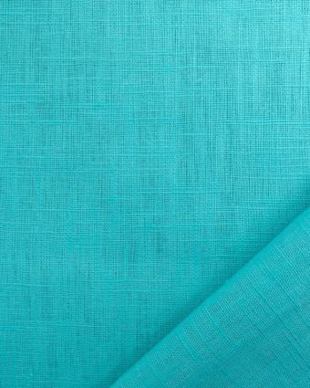 Tissu Lin  Turquoise Oeko-Tex  - Mercerine