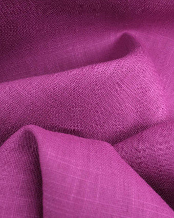 Lin Coton Lin Uni Mauve Oeko-Tex  - Mercerine