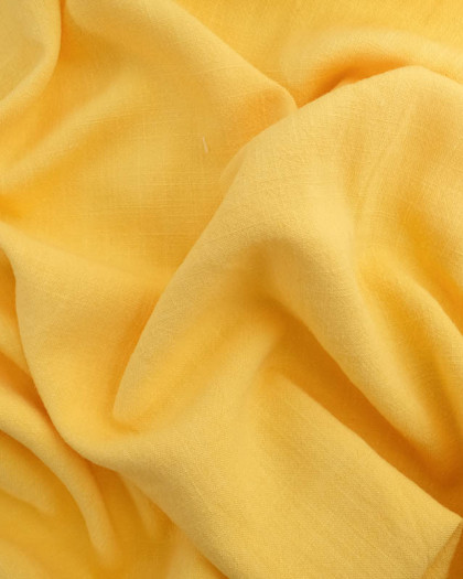 Tissu Viscose Lin Jaune - Mercerine