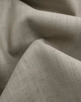 Lin Coton Lin Uni Taupe Oeko-Tex  - Mercerine