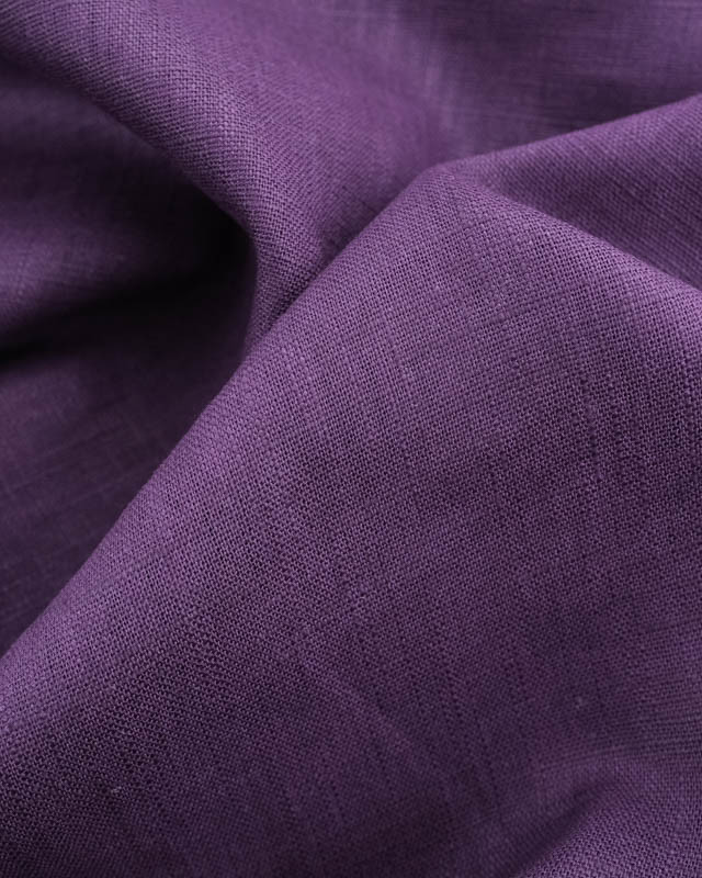 Lin Coton Lin Uni Violet Oeko-Tex  - Mercerine
