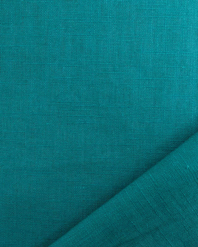 Tissu Lin Coton Emeraude Oeko-Tex  - Mercerine