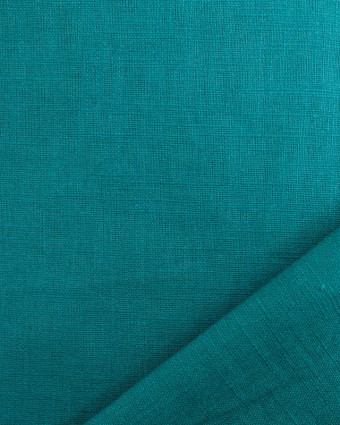 Tissu Lin Coton Emeraude Oeko-Tex  - Mercerine