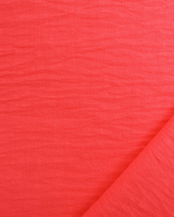 Tissu Effet Lin Corail Oeko-Tex - Mercerine