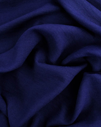 Tissu Effet Lin Marine Oeko-Tex - Mercerine