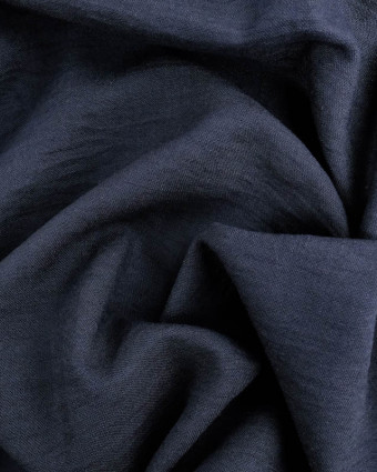 Tissu Effet Lin Noir Oeko-Tex - Mercerine