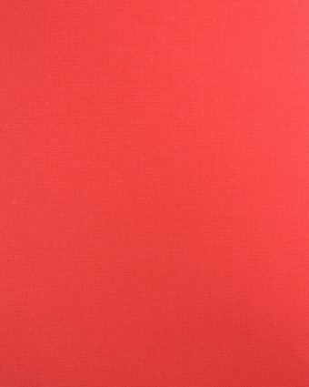 Tissu Coton Demi Natté Rouge Corail - Mercerine