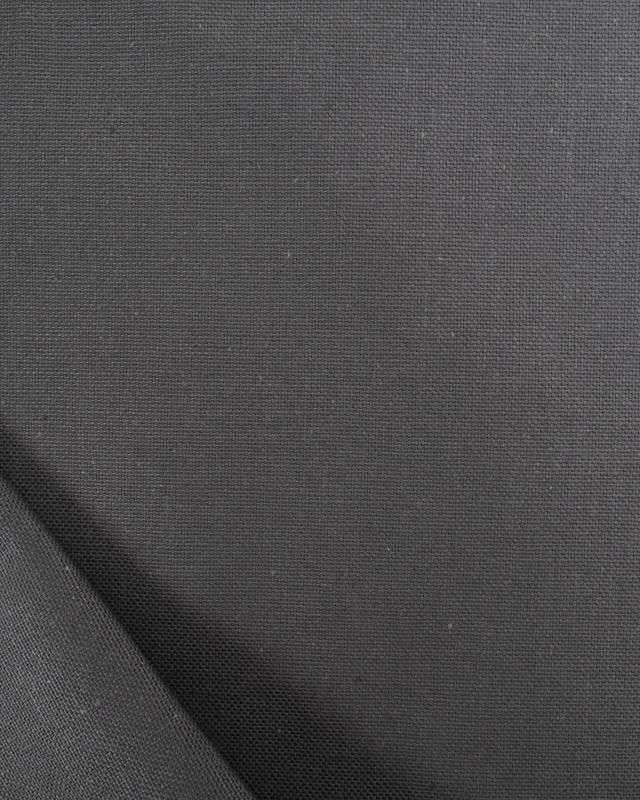 Tissu Coton Demi Natté Grande Largeur Anthracite - Mercerine