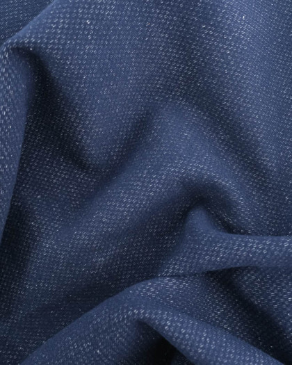 Tissu Sweat Effet Lave Marine - Mercerine