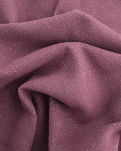 Tissu Sweat Effet Lave Cassis - Mercerine