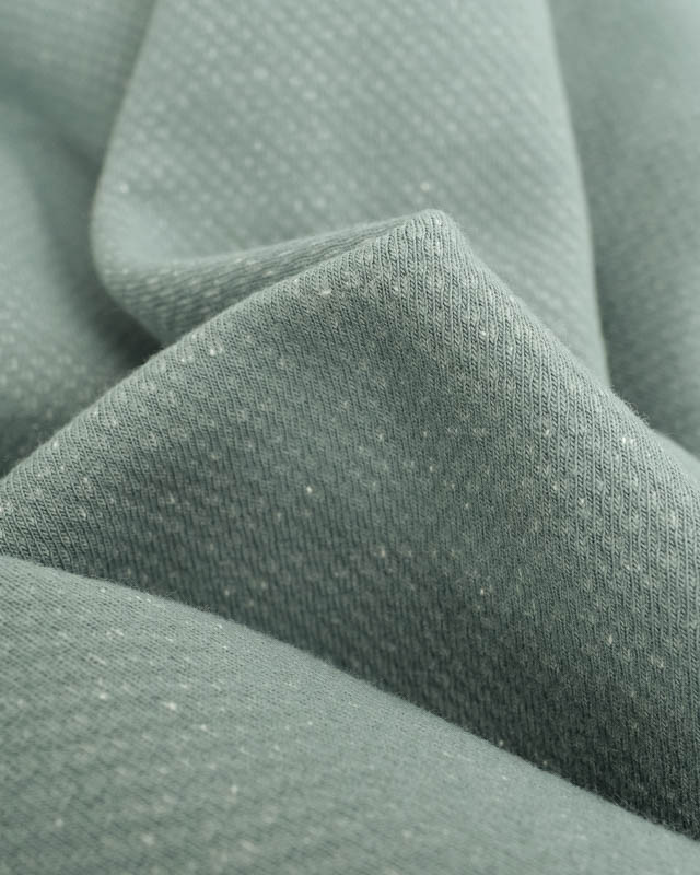 Tissu Sweat Effet Lave Céladon  - Mercerine