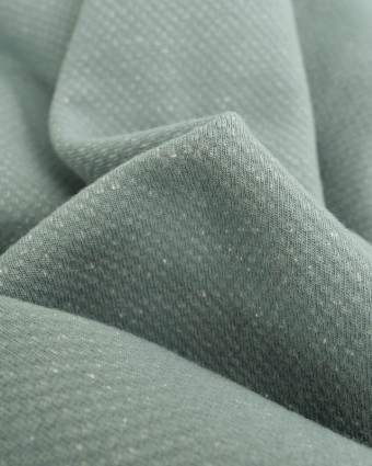 Tissu Sweat Effet Lave Céladon  - Mercerine