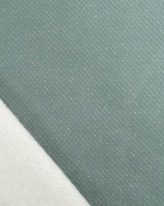 Tissu Sweat Effet Lave Céladon  - Mercerine