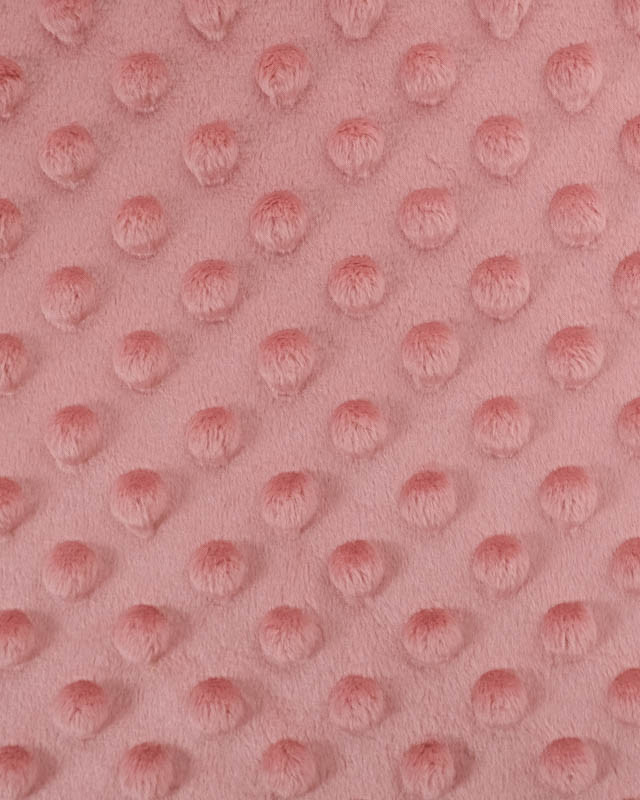 Tissu Minky Bubble Vieux Rose Oeko-tex - Mercerine