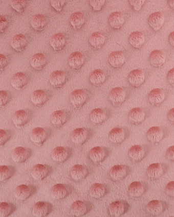 Tissu Minky Bubble Vieux Rose Oeko-tex - Mercerine