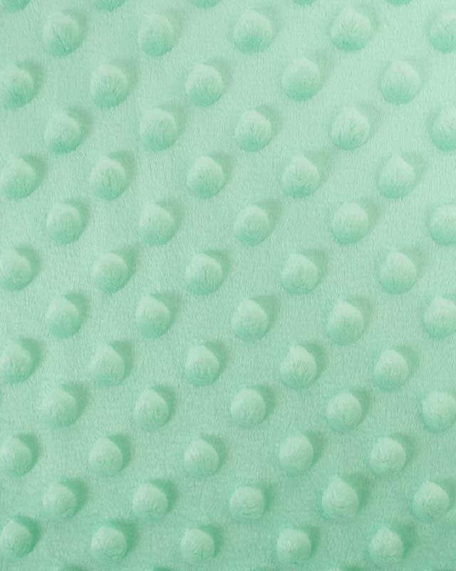 Tissu Minky Bubble Menthe Oeko-tex - Mercerine