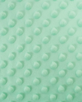 Tissu Minky Bubble Menthe Oeko-tex - Mercerine