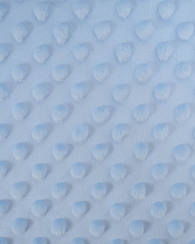 Tissu Minky Bubble Bleu Ciel Oeko-tex - Mercerine