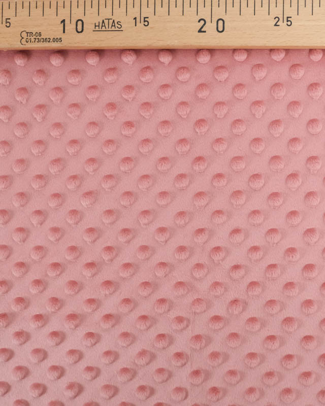 Tissu Minky Bubble Vieux Rose Oeko-tex - Mercerine