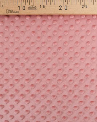 Tissu Minky Bubble Vieux Rose Oeko-tex - Mercerine