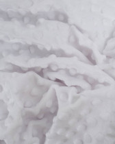 Tissu Minky Bubble Blanc Oeko-tex