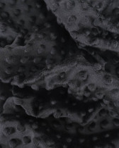 Tissu Minky Bubble Noir Oeko-tex