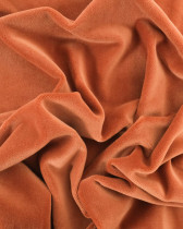 Tissu Velours Stretch Cannelle Oeko-tex