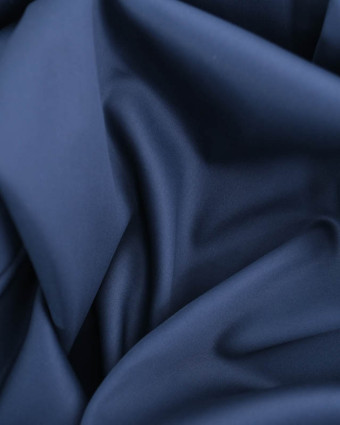 Satin De Coton Léger Marine Oeko-Tex - Mercerine