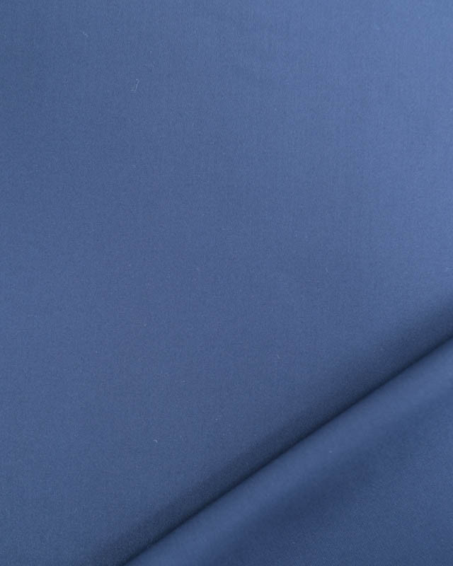 Tissu Satin De Coton Léger Marine Oeko-Tex - Mercerine