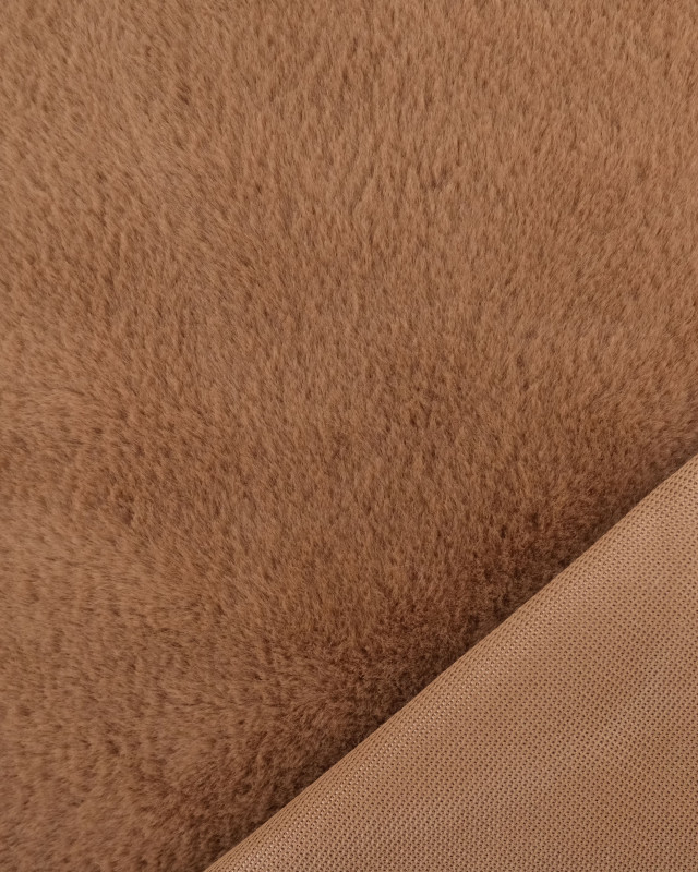 Tissu Fausse Fourrure Noisette   - Mercerine