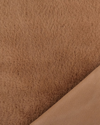 Tissu Fausse Fourrure Noisette   - Mercerine