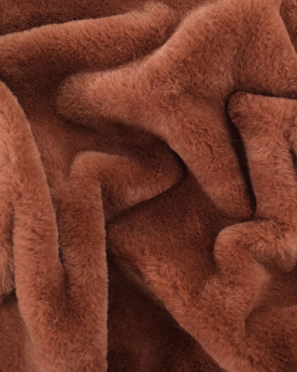 Fausse Fourrure Douce Chocolat Oeko-Tex - Mercerine
