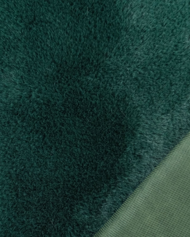 Tissu Fausse Fourrure Douce Vert Sapin  - Mercerine
