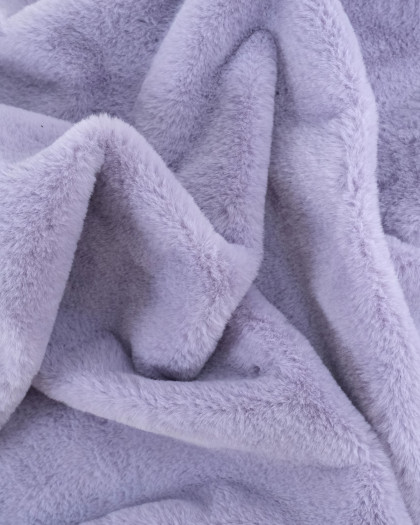Fausse Fourrure Douce Lilas Oeko-Tex - Mercerine