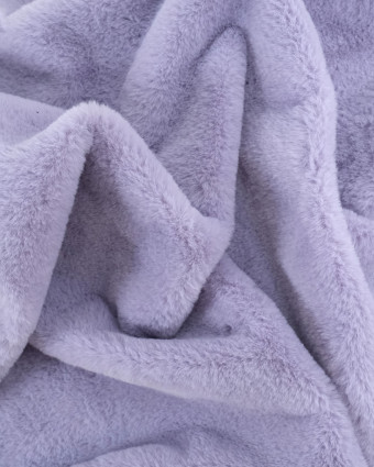 Fausse Fourrure Douce Lilas Oeko-Tex - Mercerine