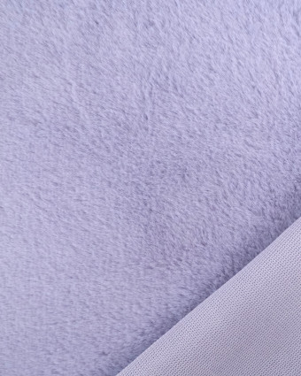 Tissu Fausse Fourrure Douce Lilas   - Mercerine