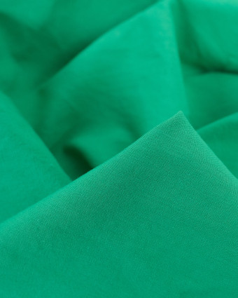 Tissu Coton Léger Doux Vert Chlorophylle  - Mercerine