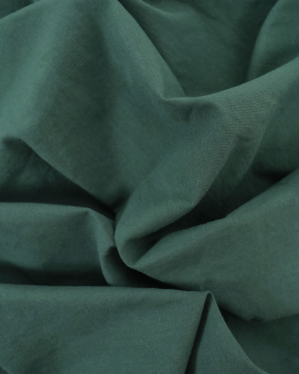 Coton Léger Doux Vert Sapin - Oeko-Tex - Mercerine