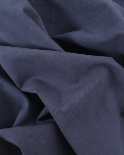 Tissu Coton Léger Doux Bleu Nuit  - Mercerine