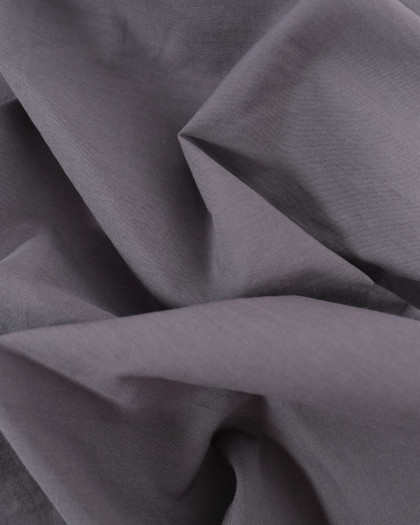 Tissu Coton Léger Doux Gris  - Mercerine