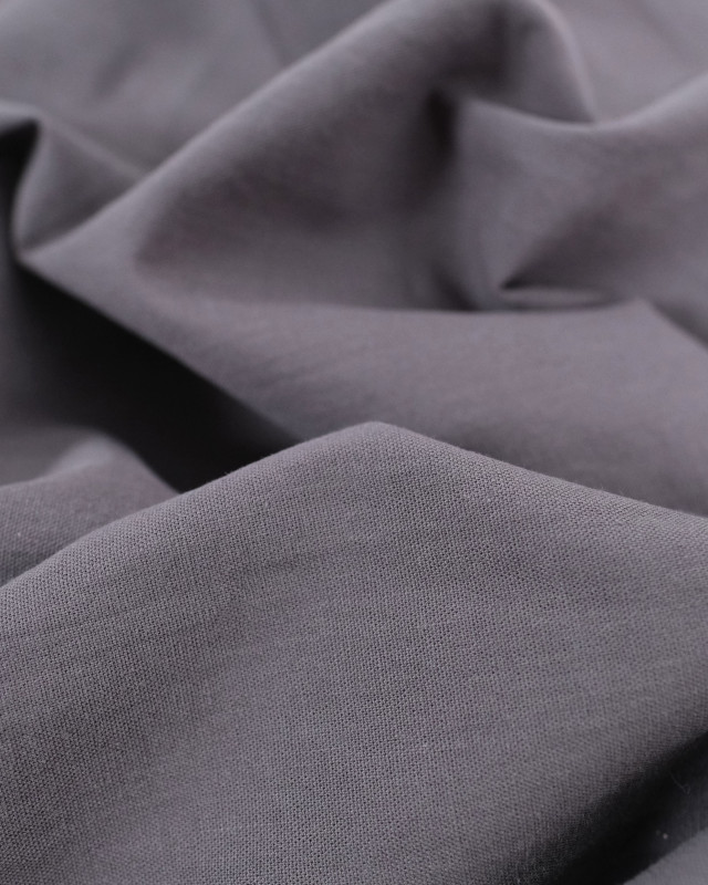 Tissu Coton Léger Doux Gris  - Mercerine